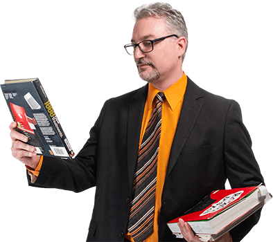 Jason A. Reis, lifecycle marketing consultant and author, holding The E-commerce Marketing Strategy Workbook